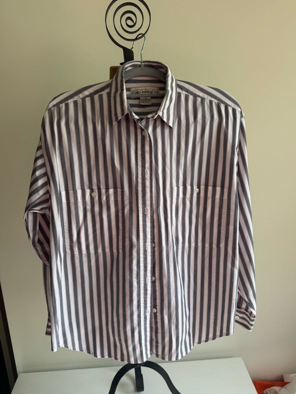 Vintage Gap Clothing Co. Striped Button-Down Shirt